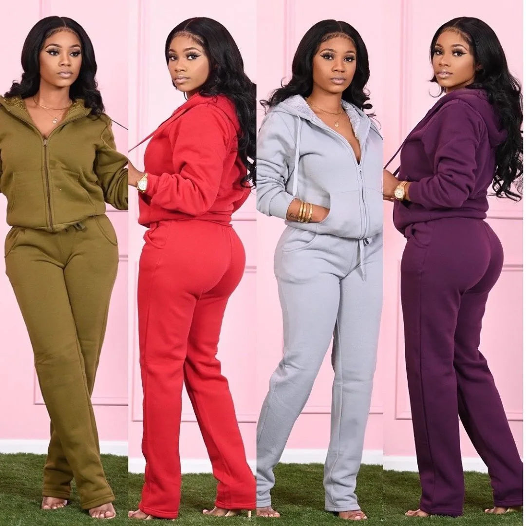 Fleece Hoodie Set